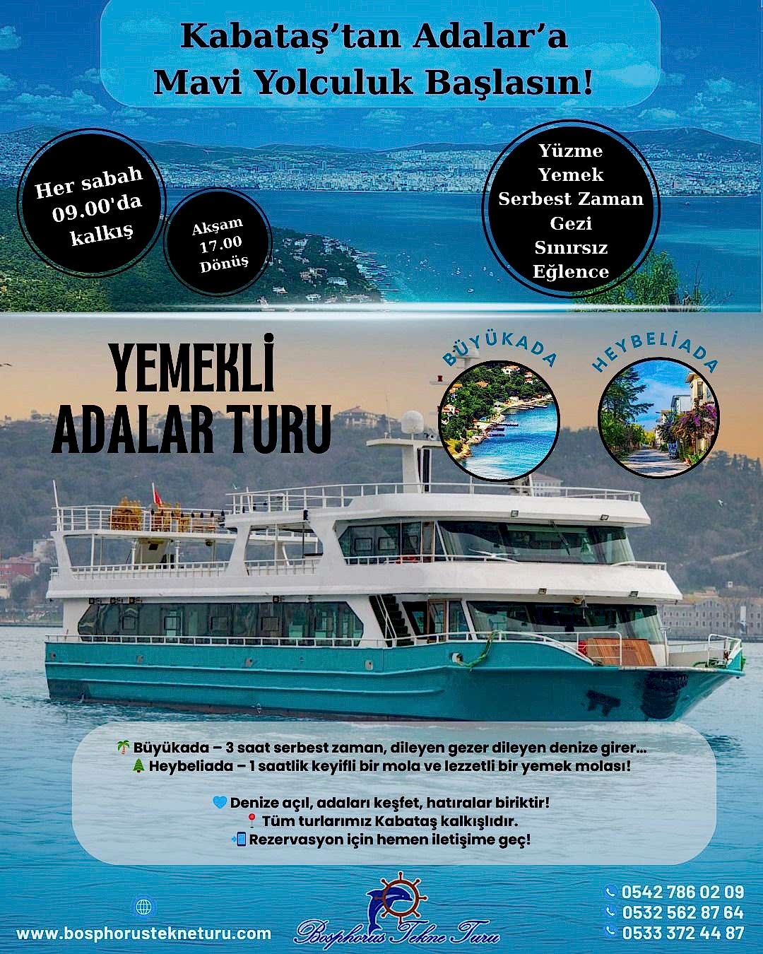 Her Gün Kalkışlı İstanbul Adaları Turu (Dopdolu Program)